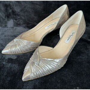 Nina Women's Taylie My Dress Pump Dusted Silver 8.5 M US NIB  *READ Description